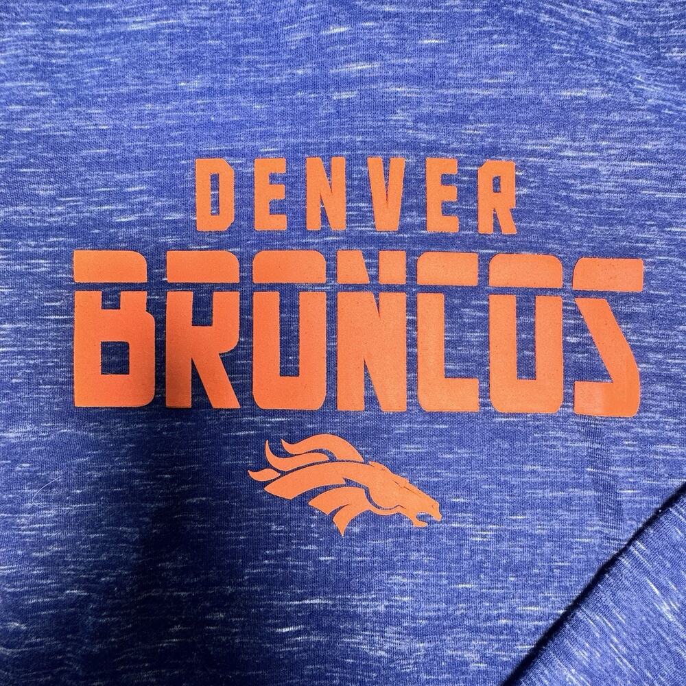 NFL Denver Broncos Youth XL Hoodie Blue Orange Lightweight Pullover Sweatshirt - Picture 3 of 7
